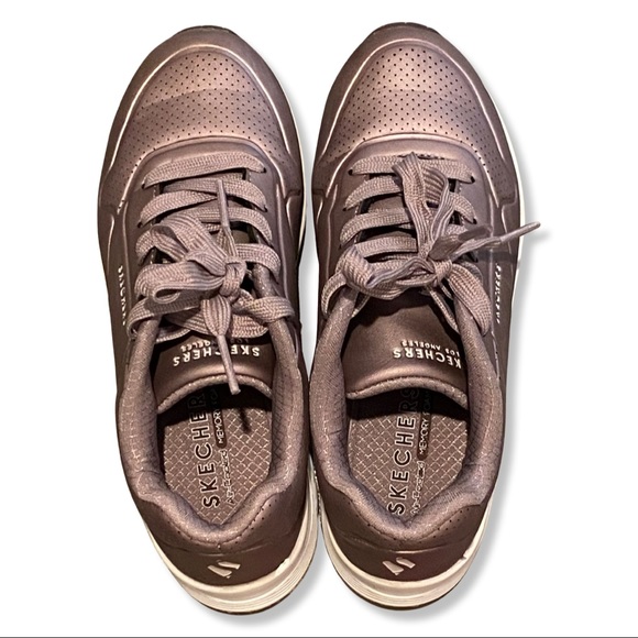 skechers uno rose gold